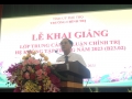 Khai giảng lớp Trung cấp lý luận chính trị hệ không tập trung năm 2023 (B23.02)