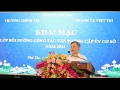 Khai mạc lớp Bồi dưỡng công tác văn phòng cấp ủy cơ sở của Thành ủy Việt Trì - năm 2024